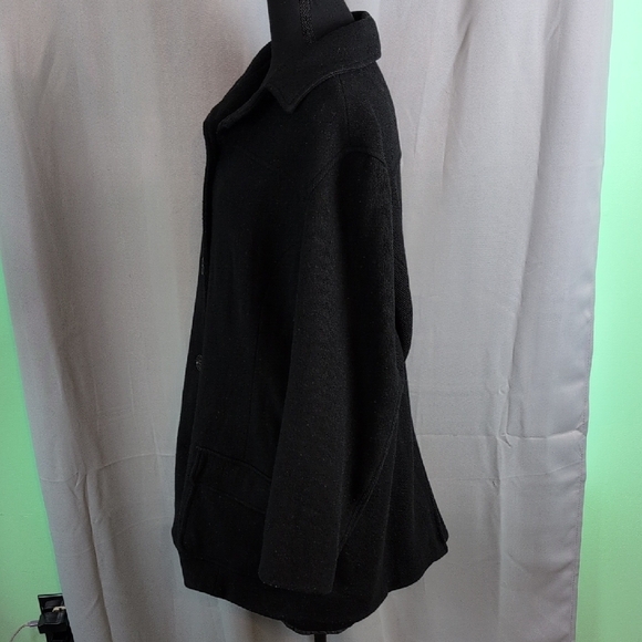 GAP Elegant Black Pea Coat for Women - Picture 4 of 8